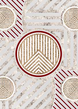 Merry Red and White Glyph