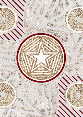 Geometric Gold and Silver