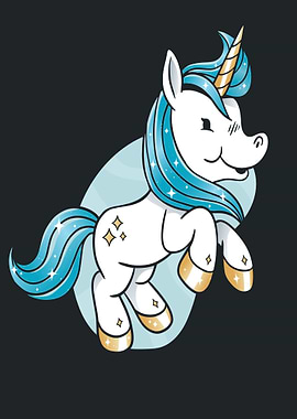 Unicorn cute Baby horse