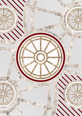 Merry Red and White Glyph