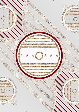 Merry Red and White Glyph