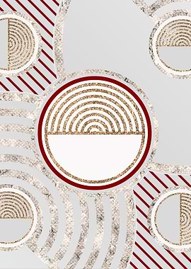 Merry Red and White Glyph