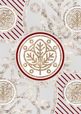 Merry Red and White Glyph