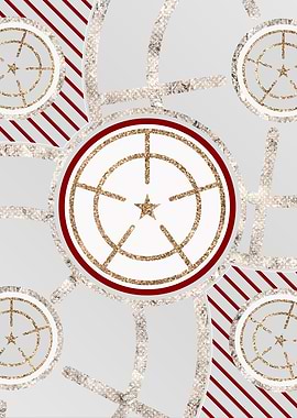 Merry Red and White Glyph