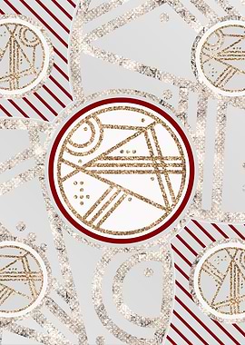 Geometric Gold and Silver