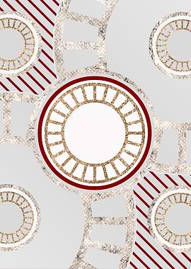 Merry Red and White Glyph