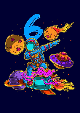 6th Birthday Astronaut