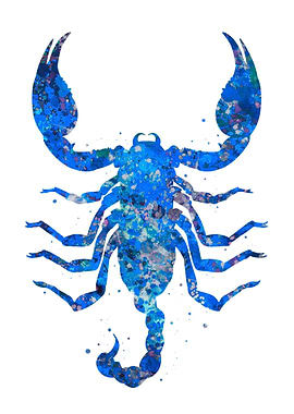 Scorpio animal blue