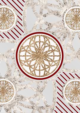 Merry Red and White Glyph