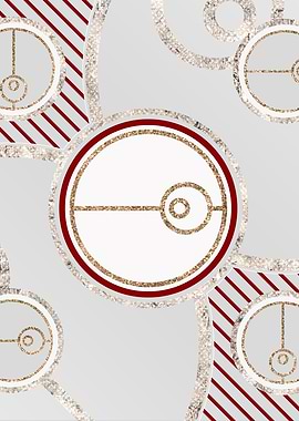 Merry Red and White Glyph