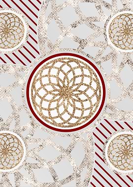 Geometric Gold and Silver