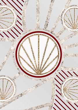 Merry Red and White Glyph