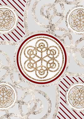 Merry Red and White Glyph