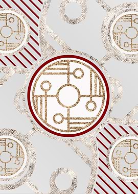 Merry Red and White Glyph