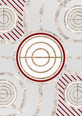 Merry Red and White Glyph