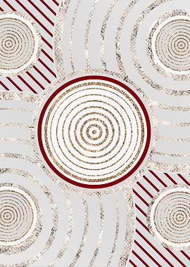 Merry Red and White Glyph