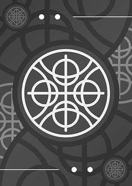 Gray Geometric Mandala