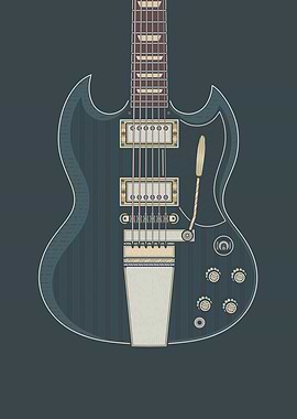 Dark Rock Solid Guitar