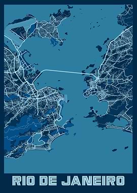Rio de Janeiro Map Brazil