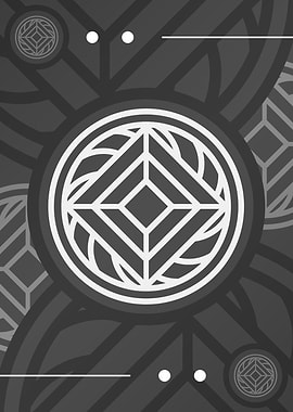 White Gray Geometric Glyph