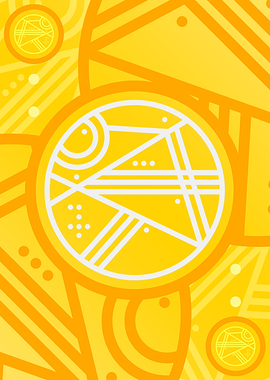 Happy Yellow Orange Glyph