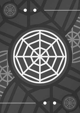 Steel Gray Geometric Glyph