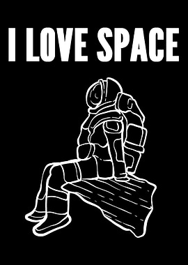 I Love Space Astronaut Gif