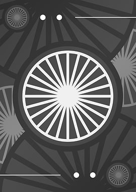 Steel Gray Geometric Glyph