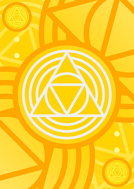 Happy Yellow Orange Glyph