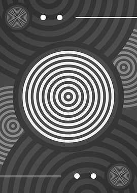 Gray Geometric Mandala