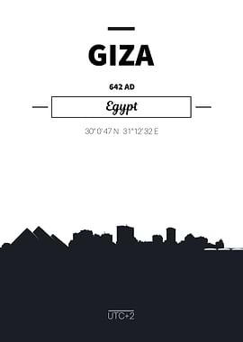 Giza Eqypt skyline
