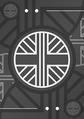 Gray Geometric Mandala