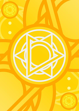 Happy Yellow Orange Glyph