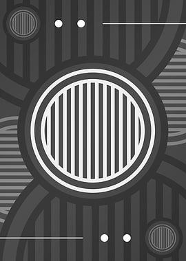 Steel Gray Geometric Glyph