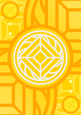 Happy Yellow Orange Glyph