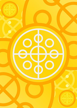 Happy Yellow Orange Glyph