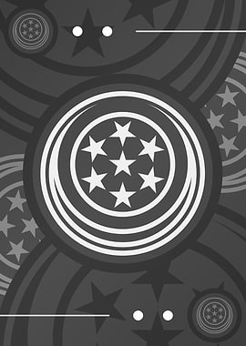 Steel Gray Geometric Glyph