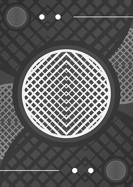 Gray Geometric Mandala