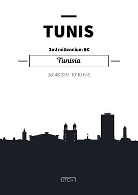 Tunis Tunisia Skyline