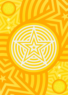 Happy Yellow Orange Glyph