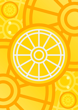 Happy Yellow Orange Glyph