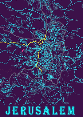 Jerusalem Map Israel