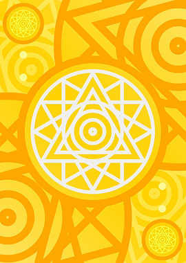 Happy Yellow Orange Glyph