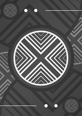 Gray Geometric Mandala