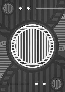 Steel Gray Geometric Glyph