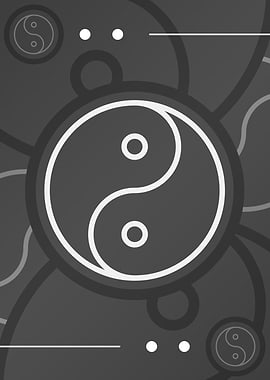 Steel Gray Geometric Glyph