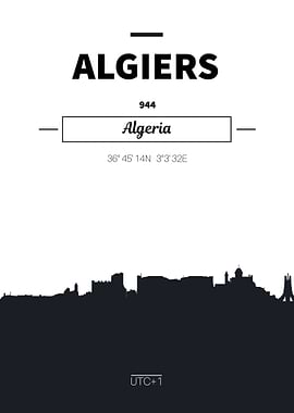 Algiers Algeria skyline
