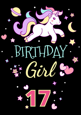 17th Birthday Unicorn 17 Y