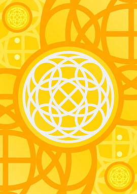 Happy Yellow Orange Glyph