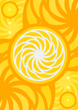 Happy Yellow Orange Glyph